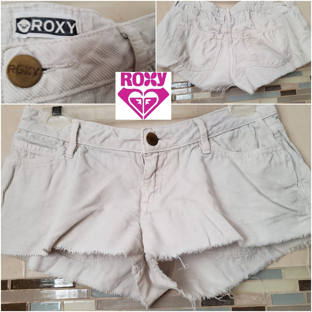 🌠Roxy🌠 cream stretch cotton shorts
